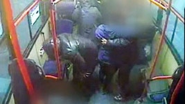 내동댕이쳐지고 쓰러지고...버스사고 영상 공개