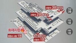 2층 피해 컸다...방화셔터 없어 연기 확산