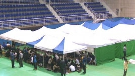 장성 홍길동체육관에 합동분향소 설치