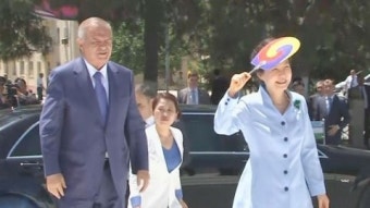 박근혜 대통령, 사마르칸트 방문해 유적지 시찰