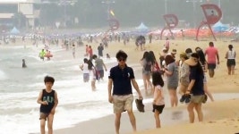 이시각 해운대해수욕장