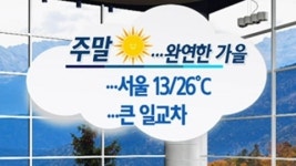 주말 쾌청한 하늘...완연한 가을 날씨