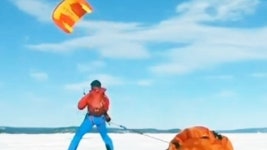 캐나다 모험가 연 스키로 남극점 첫 도달