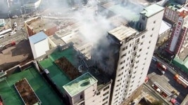 의정부 화재…1층 주차장 오토바이에서 발화