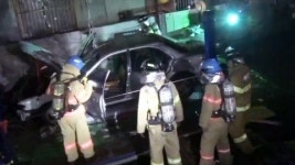 서울 자양동 자동차 정비소에서 불...1명 부상