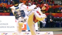 샛별 하민아, 태권도 세계선수권 금메달