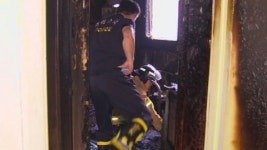 모텔 화재로 투숙객 숨져...시내버스·택시 충돌