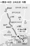 진주~통영 고속道 개통