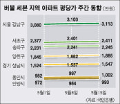 강남 집값 되레 오름세 커져