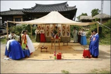 안동전통혼례시연단 전통문화 전령사 주목