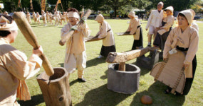 대전 디딜방아 뱅이 시연