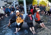 동래온천 노천족탕 인기