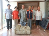 하동군 화개면 원범왕마을, 53년 된 마포채열 칠불사에 기증