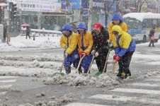 울산, 모처럼 폭설 설설 긴 하루