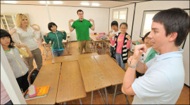 창서초등, 3명의 원어민 교사 다양한 수업지도