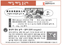 [매일매일 중국어 11월 18일] 주말에 우리집에 놀러 와