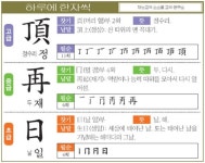 [하루에 한자씩 3월 27일] 정수리 정(頂)-두 재(再)-날 일(日)