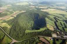 [하늘에서 본 자연 유산] 제주 산굼부리 분화구