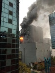 [속보]강남 역삼동 신축공사장서 화재, '시커먼 연기 자욱'