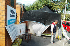 5개월 넘은 천막생활, 추석 때 복직만 빌 겁니다