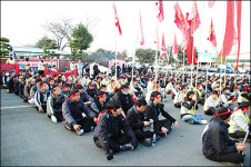 충남 노동자 50여명, 닷새동안 창원 원정투쟁 벌인 까닭?