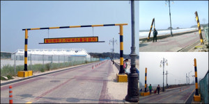 태안 꽃지해안공원 차량진입 높이제한장치 논란