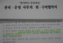 대구시 민간위탁은 시민혈세 퍼주기 특혜 계약?