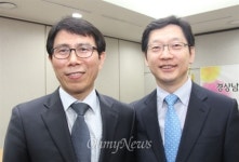 경남지사 출마 김경수-정영훈, 여론50%·당원 50% 합의