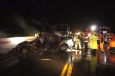 88고속도로 교통사고, 거창지원장·해인사 승려 사망