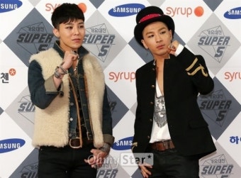 [오마이포토] 'SBS가요대전' 지드래곤-태양, 남자답게