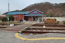 봄비와 꽃비가 흩날리는 날... 명봉역 가는 길