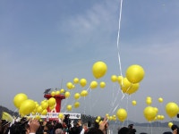 미수습자들 모두 가족의 품으로  눈물로 날리는 1078개의 노란 풍선