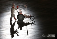 [오마이포토] 남북 노르딕스키 선수, 