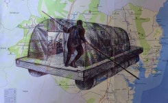 울산 태화강에 띄워진 뗏목, 그 사연 알고보니