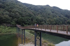 가마골 출렁다리에서 만난 가을, 참 좋다