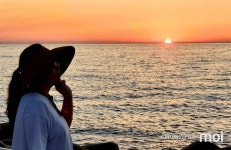 [모이] 태안반도 모항의 뜨거운 노을