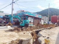 때아닌 도로 통제에 고립... LPG·하수도 공사로 완도 주민 원성