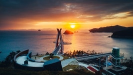 [남해] 설리 스카이워크, 아름다운 노을 풍경