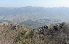 [하동] 지리산 형제봉 신선대 구름다리 준공 눈앞