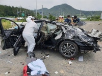 [창원] 마산합포구 진전면 도로, 승용차 사고로 1명 사망