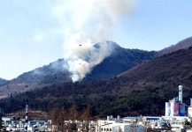 <속보> 창원 제2 금강산 입구 주변 화재, 진화중