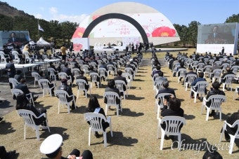 [오마이포토] 제주 4.3 희생자 추념식 참석한 윤석열 당선인