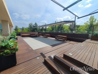 고양 마두도서관, 오픈형 쉼터 하늘정원 새단장