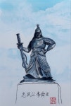 광화문 광장을 지키는 이순신 동상, 위치에 이런 뜻이  [서울을 그리는 어반스케쳐]