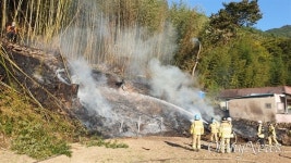 [창원] 진전면 여양리 야산, 밭 소각하다 산불 발생
