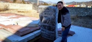 태양광 설치 뒤 산사태, 물주머니로 막을 수 있다