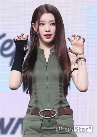 [오마이포토] '케플러' 샤오팅, 기를 주며 샤우팅