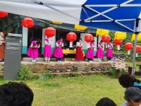 산불 이겨낸 홍성 고산사의 부처님 오신 날 봉축법요식