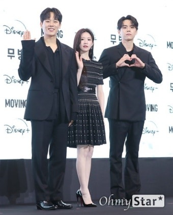 [오마이포토] '무빙' 이정하-고윤정-김도훈, 강렬한 3인방