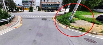 펜스로 가로막힌 인도... 충북 음성군 황당 횡단보도 논란